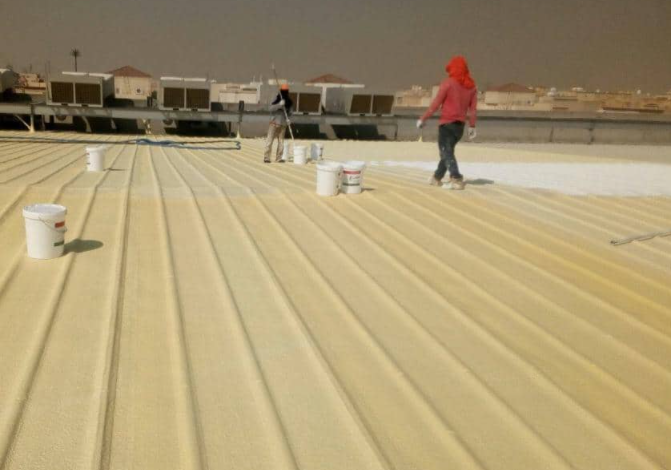 عزل اسمنتي للاسطح ودورات المياه.